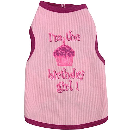 Birthday Girl Dog Tank Top Medium