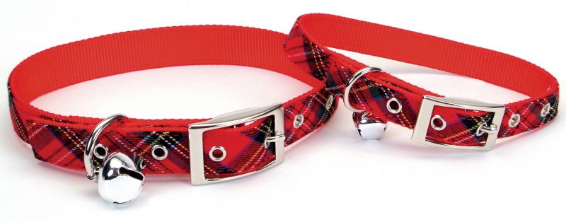 Plaid Dog Collar 14In