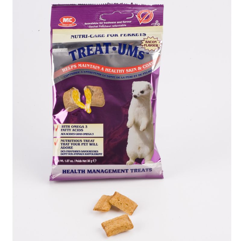 M & C Nutri-Care Treat-Ums For Ferrets Bacon-2 Pk