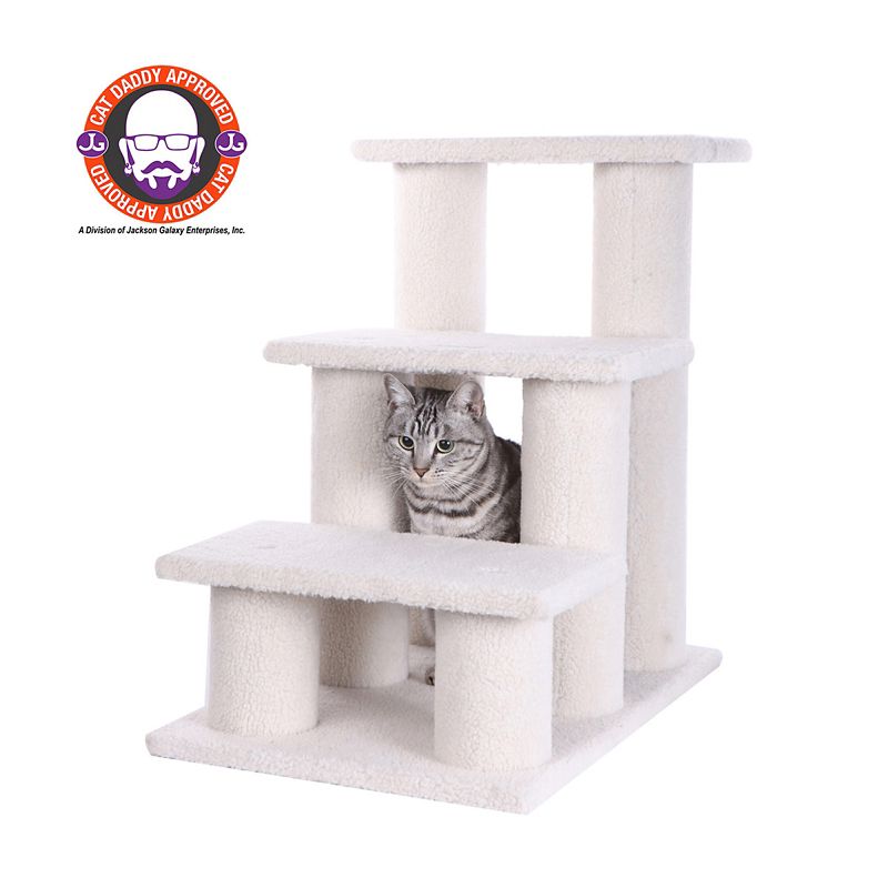 3 Step Fleece Pet Steps