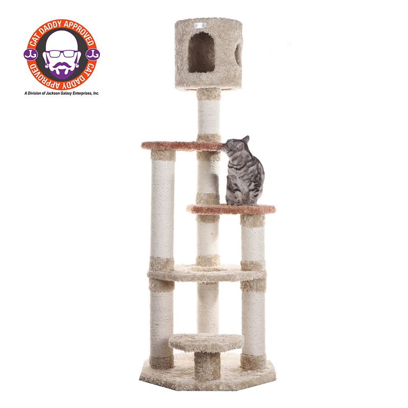 66 Inch Cat Tower with Lookout