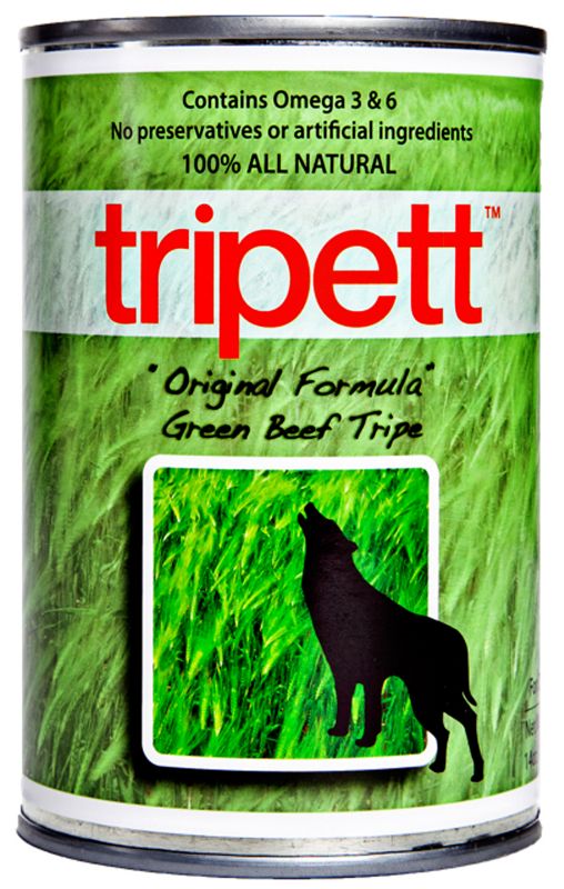 Tripett Green Tripe Original Canned Dog Food Case