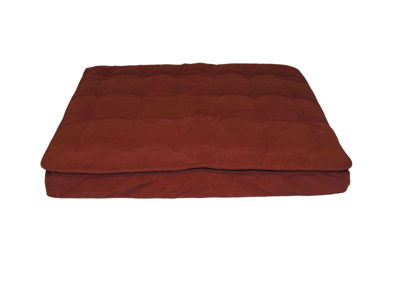 Pillow Top Mattress Dog Bed Small Earth Red