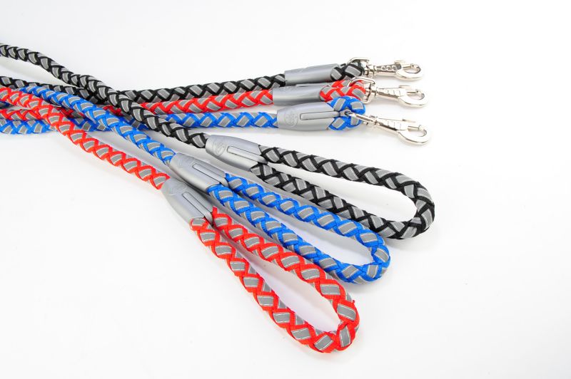Nite Brite Reflective Dog Leash Black