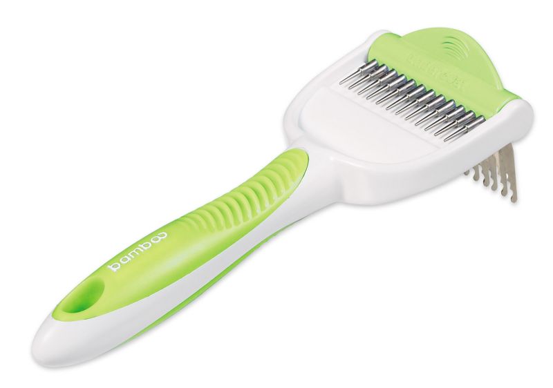 Bamboo Small Dog Undercoat and Dematting Rake