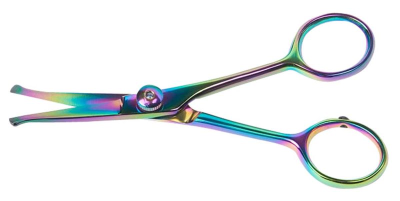 Diamond Line Dog Grooming Ball Tip Shears 4.5 Inch