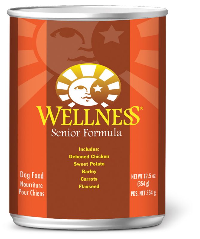 Wellness Senior Recipe Canned Dog Food Case