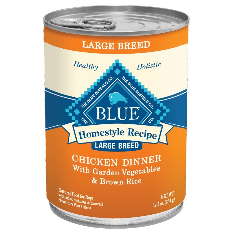Blue Homestyle Recipe Lg Breed Can Dog Food Case