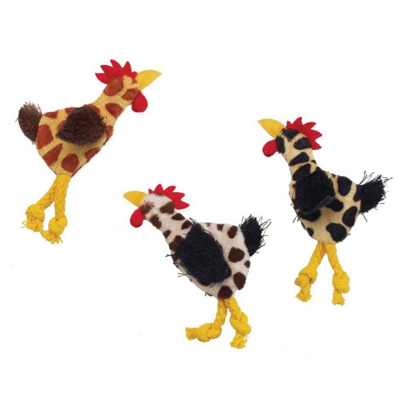 Skinneeez Chicken Cat Toy 3 pack