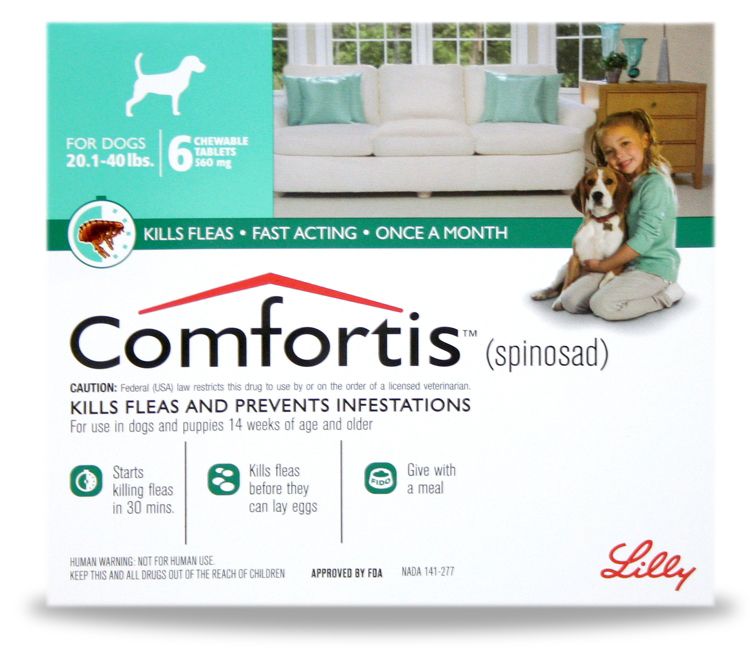 Comfortis Chewable Tablet 6 Month Supply 21-40lbs