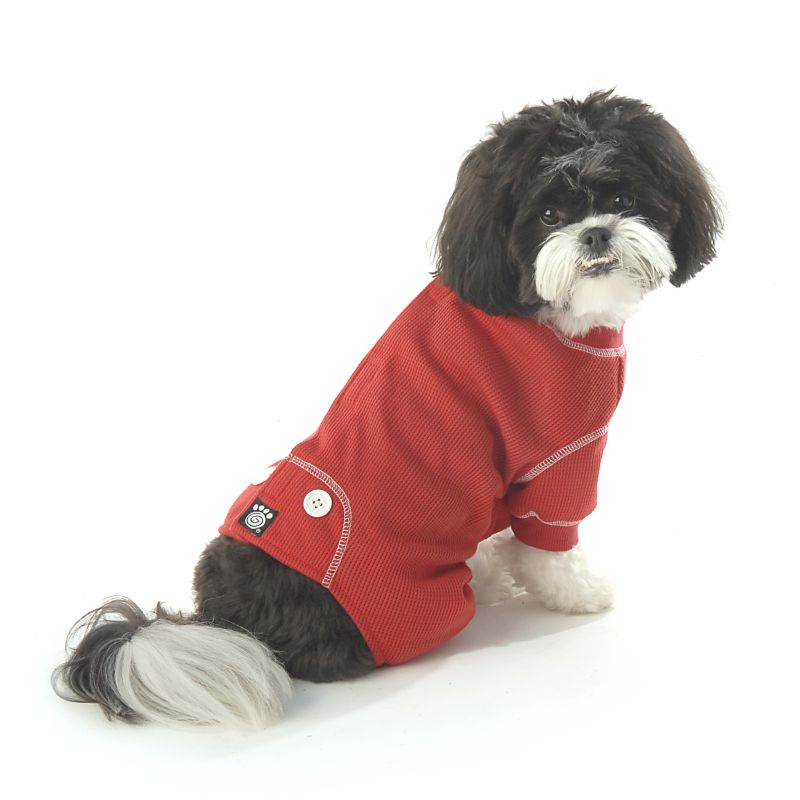 Cozy Thermal Dog Pajamas Large Cream