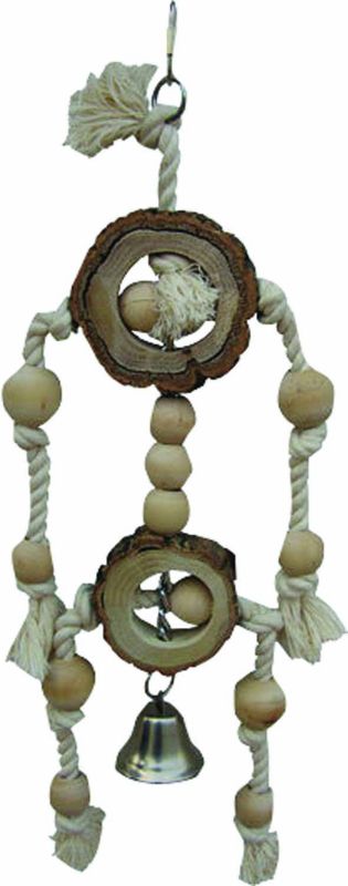 Happy Beaks Real Wood Figurine Bird Toy