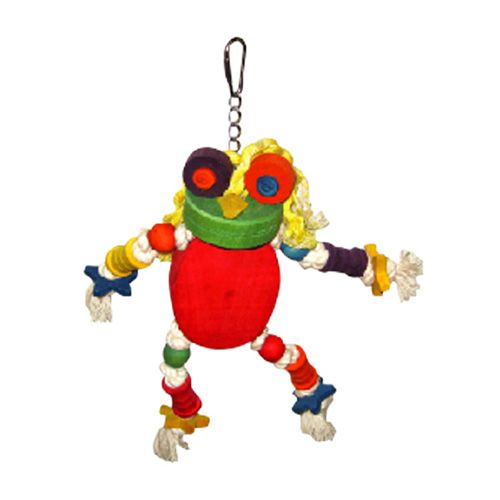 Happy Beaks Silly Frog Bird Toy
