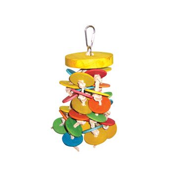 Happy Beaks Wood Wafers Bird Toy