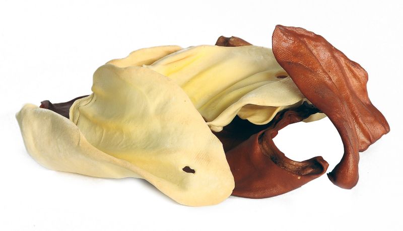 Mixed Natural and Smoked Cow Ears Dog Treat