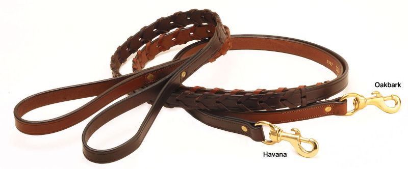 Tory Leather Laced Dog Leash
