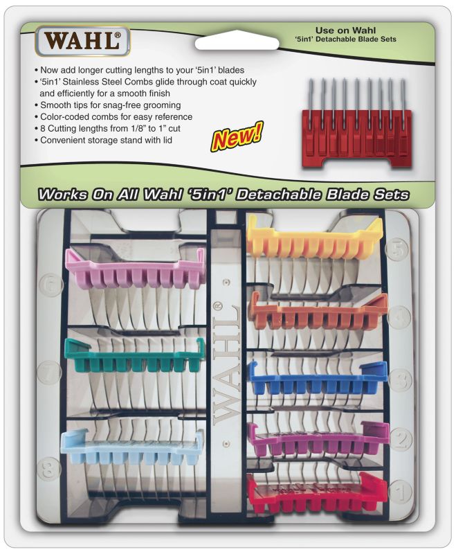 Wahl 5 in 1 Stainless Steel Grooming Comb Set