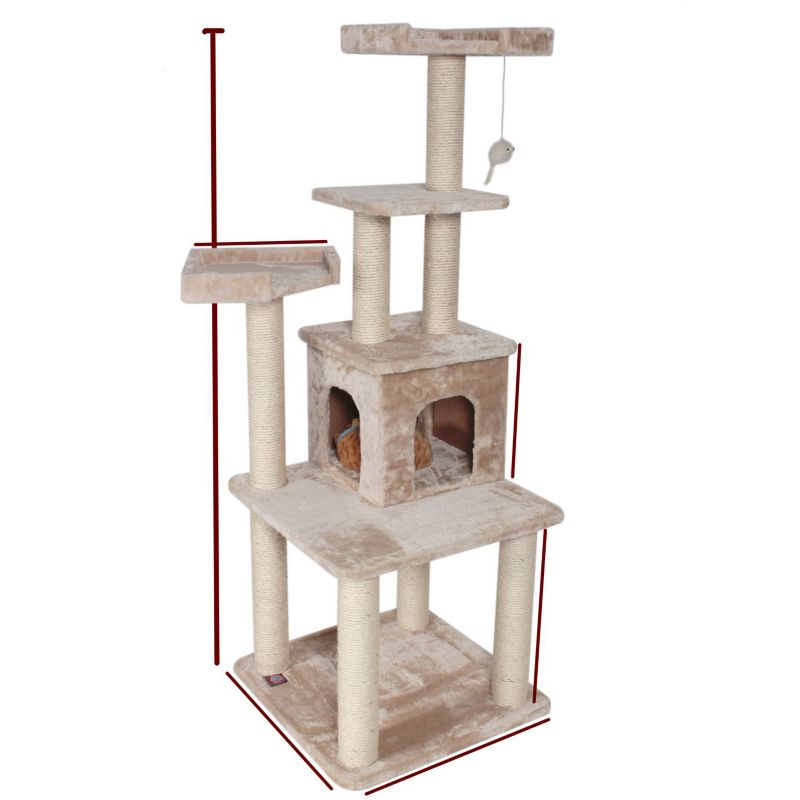 Majestic 64 Inch Casita Cat Furniture Tree