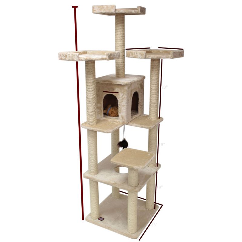 Majestic 80 Inch Casita Cat Furniture Tree
