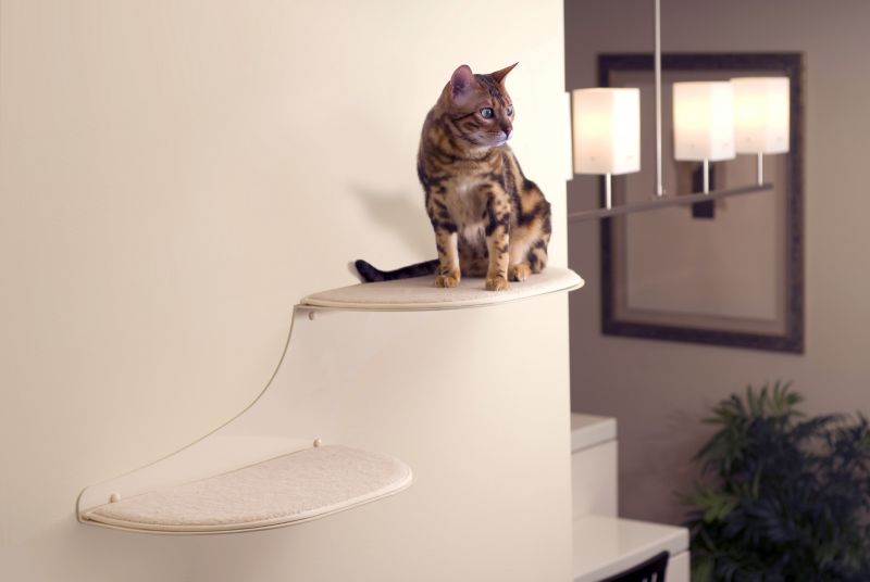 Refined Feline Cat Clouds Cat Shelf Right Cream