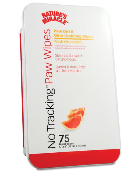 Natures Miracle No Tracking Paw Wipes