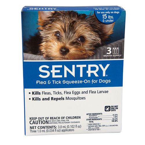 Sentry Flea Tick Control For Dogs 4 Mo.