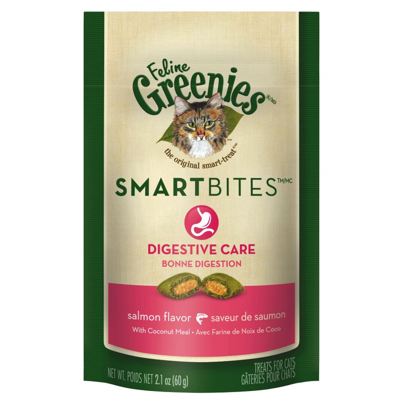 Greenies SmartBites Digestive Cat Treat Salmon