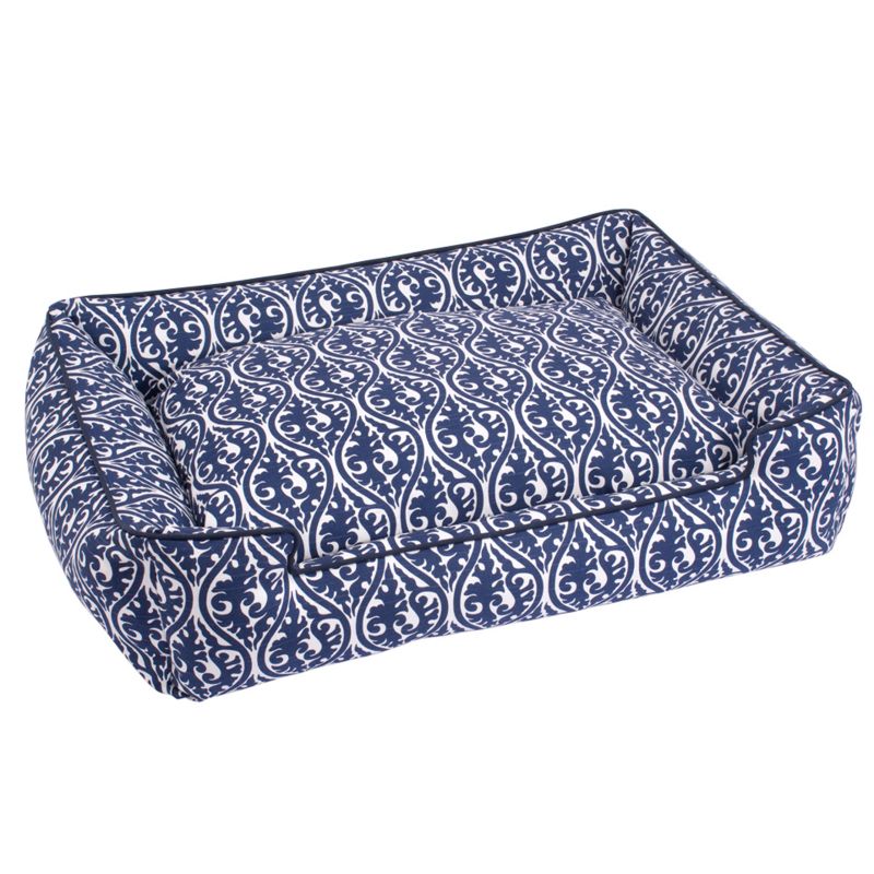 Jax and Bones Waverlee Blue Lounge Dog Bed