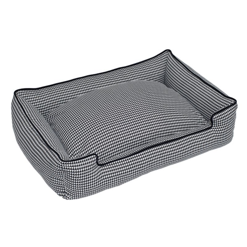Jax and Bones Houndstooth Lounge Dog Bed