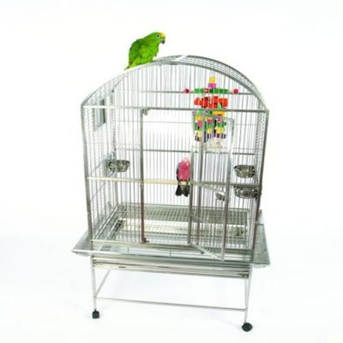 Stainless Steel Dometop Bird Cage 32x23x62 1/2 40