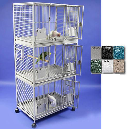 A and E Large Triple Stack Bird Cage