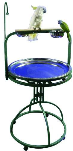 A and E Bird Playstand Black