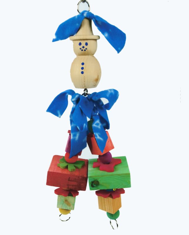 Solid Snowman & Presents Bird Toy