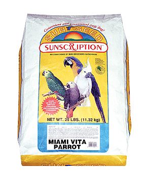 Sun Seed Miami Vita Parrot Bird Food 25lb