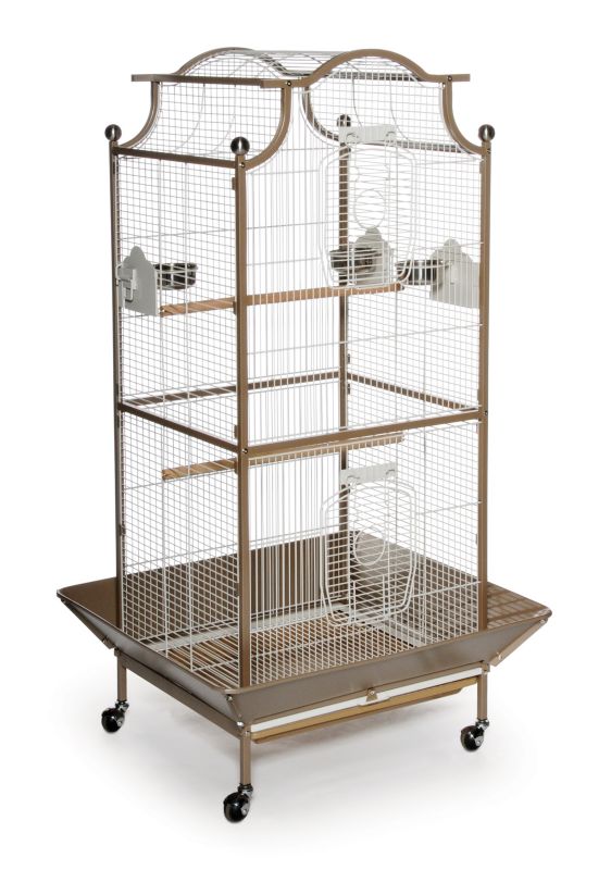 Prevue Hendryx Pagoda Cockatiel Bird Cage Brown/Cream