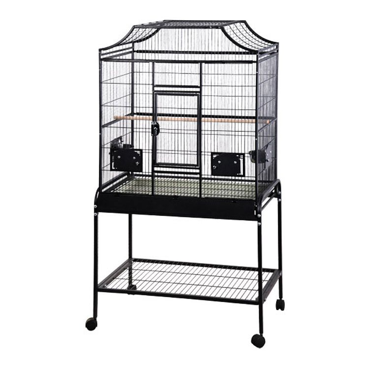 A and E Medium Elegant Bird Cage Black