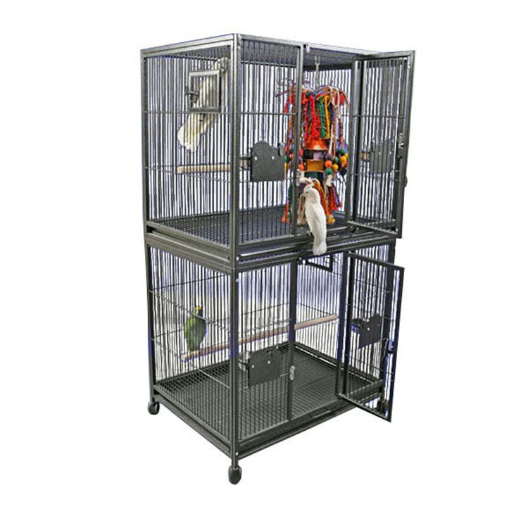 A and E Double Stack Breeder Bird Cage