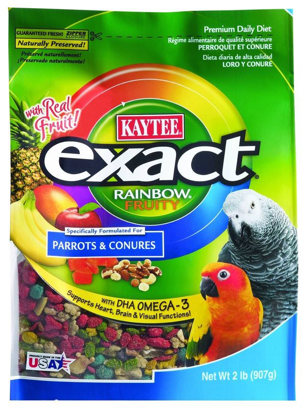 Kaytee Exact Fruity Rainbow Parrot/Conure Food