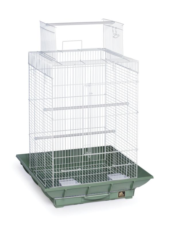 Prevue Clean Life 851 Playtop Bird Cage Grn/Wht