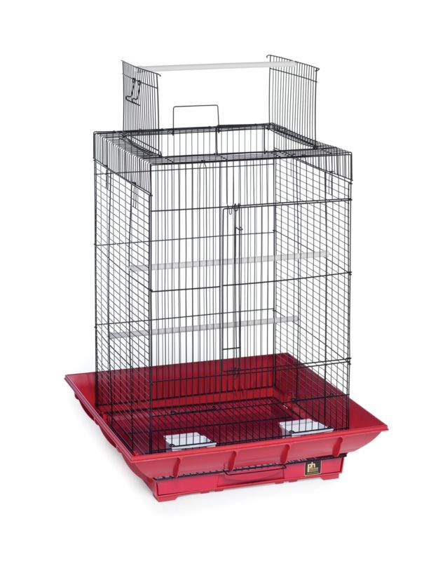 Prevue Clean Life 851 Playtop Bird Cage Red/Blk
