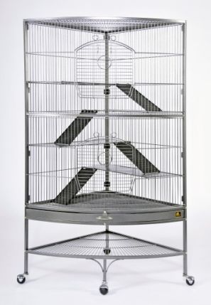 Corner Ferret Cage Hammertone Finish