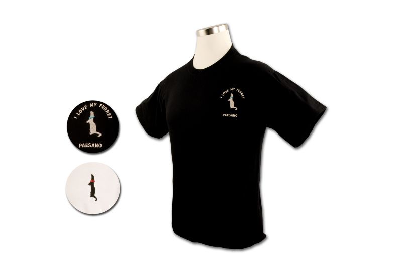 T-Shirt With Ferret Emblem