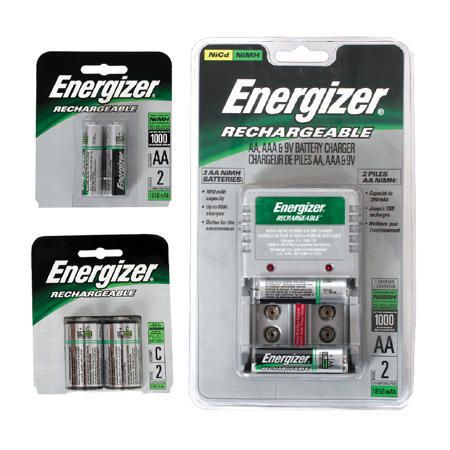 Energizer NiMH Rechargeable Batteries 9V 1 Pack