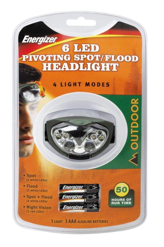 C10263 - Energizer 6 Led Pivoting Spot/Flood Headlight