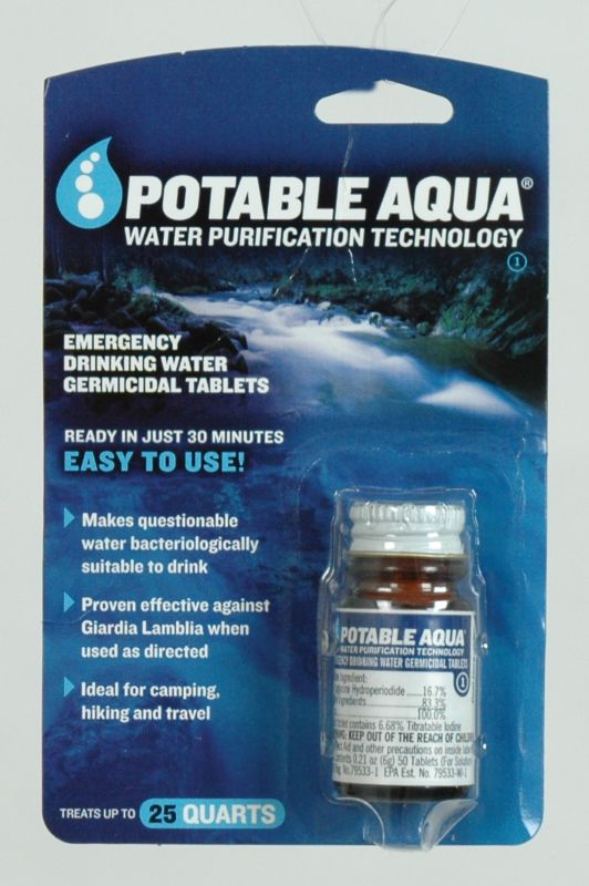 C10907 - Potable Aqua Purification Iodine Tablets