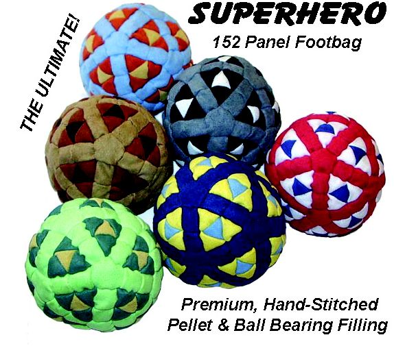 C11351 - Adventure Trading 152 Panel Super Hero Footbag