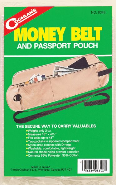 Coghlans Money Belt and Passport Pouch