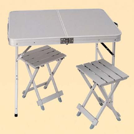 C12573 - Ez Sales 2 Person Folding Table With Chairs