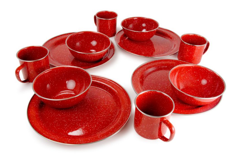 GSI Outdoors Enamelware Pioneer Table Set