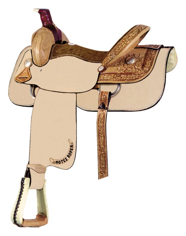 Saddlesmith Motes Half Breed Roper Saddle 16In Nat